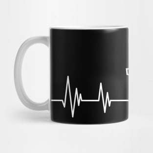 heartbeat Disc Golf Birthday Disc Golfer lover Mug